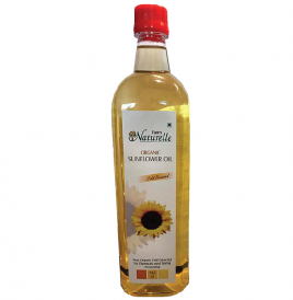 Farm Naturelle Organic Sunflower Oil   Plastic Bottle  915 millilitre